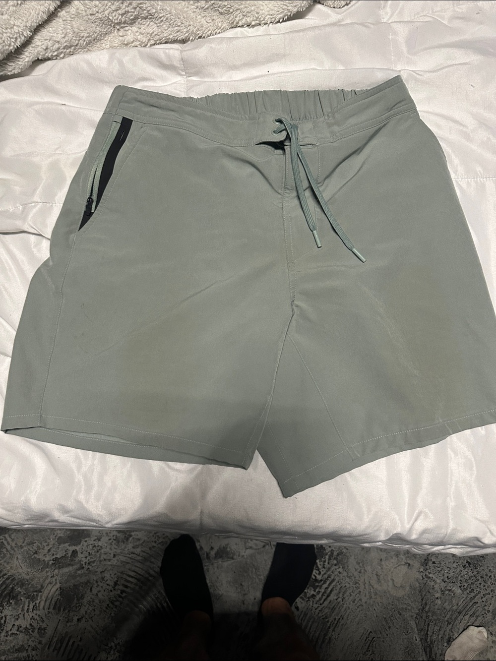 Ten Thousand Sage Green Athletic Drawstring Shorts